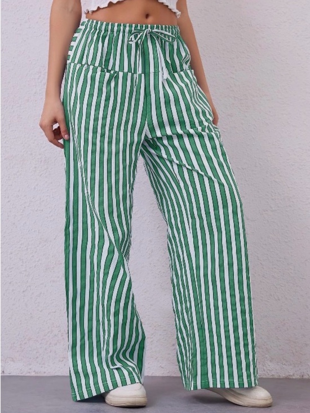 Wide Leg Striped Pants